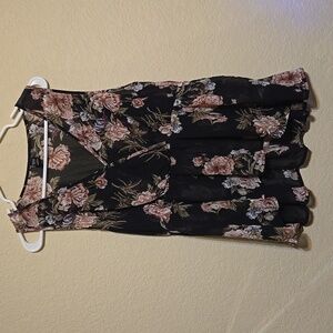 Emory Rose Sheer Sleevless Floral Blouse